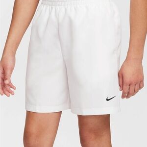 YOUTH Nike White Dri-Fit Training Shorts